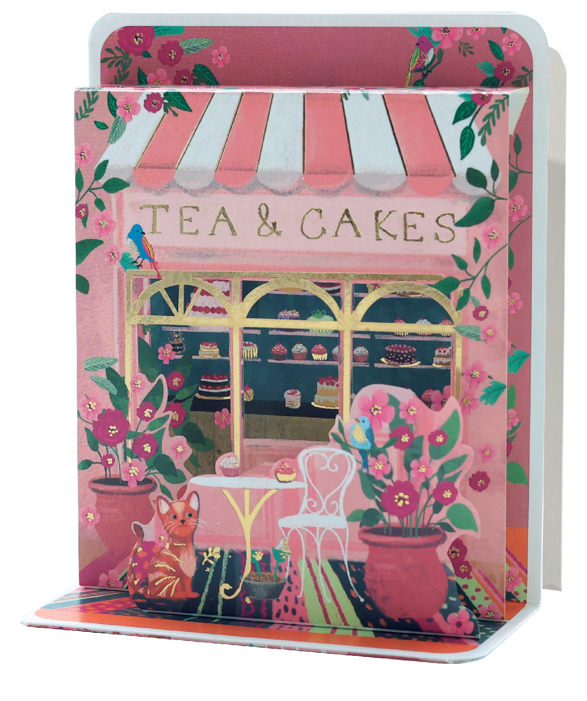 Tea & Cakes Pop-up Small 3D Card