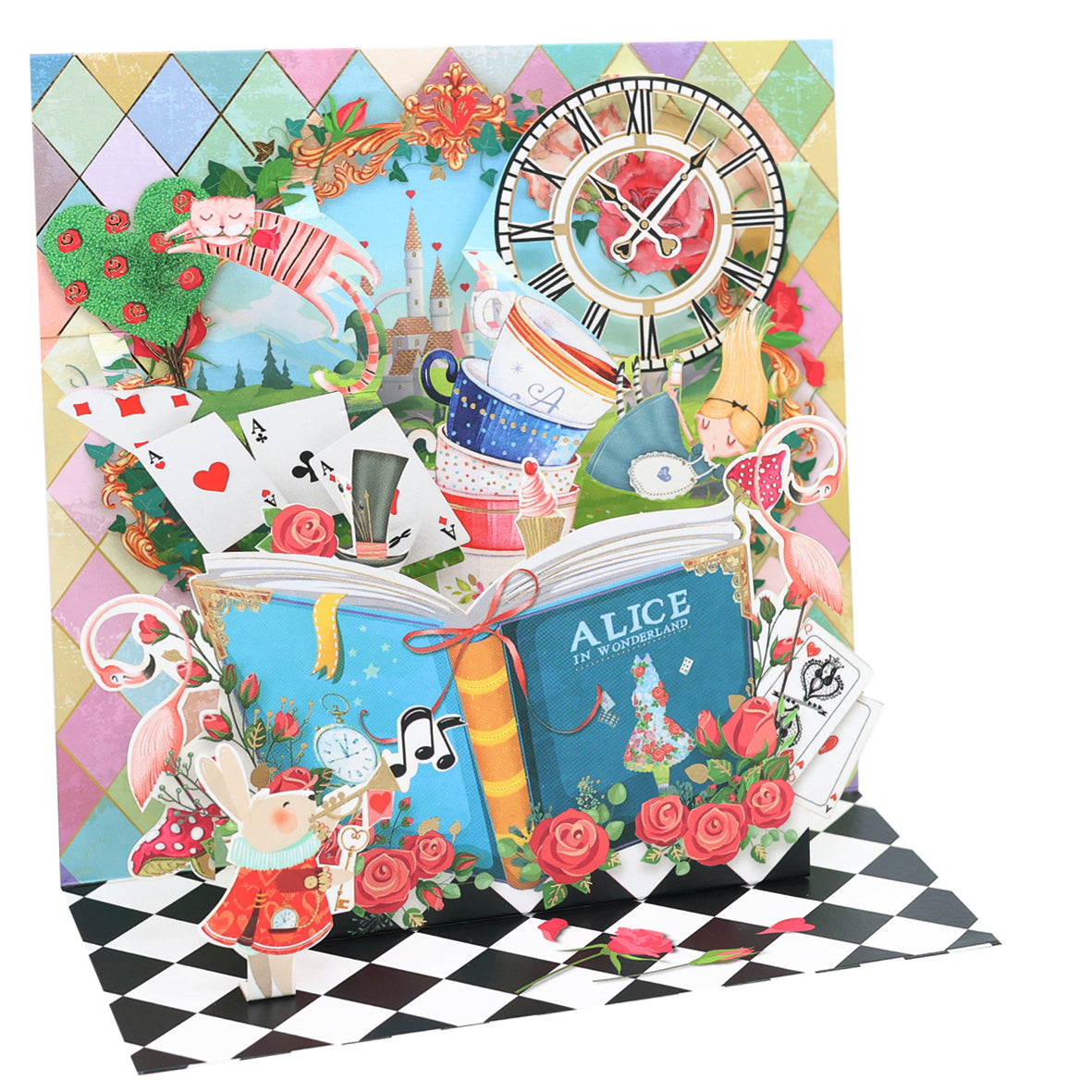 Alice In Wonderland Pop-up Large 3D Card