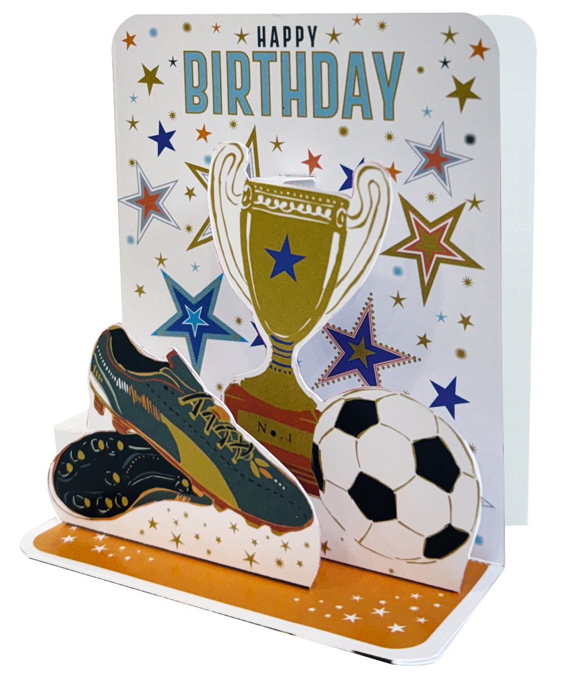 Birthday Football Small Pop Up Card