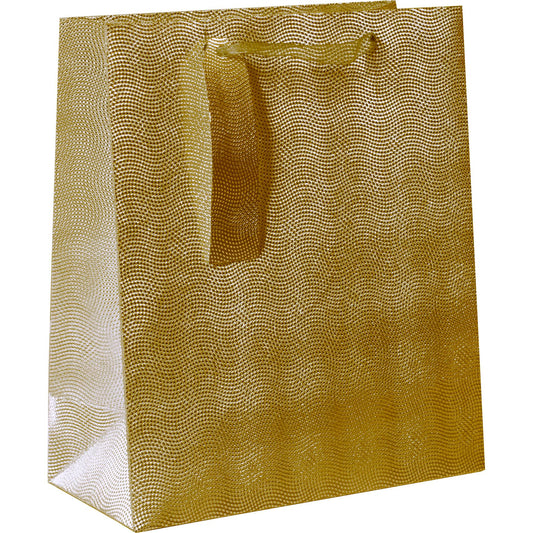 Medium AB PICTURA gift bag with gold glitter dots, decorative paper bag for gift wrapping or presents.