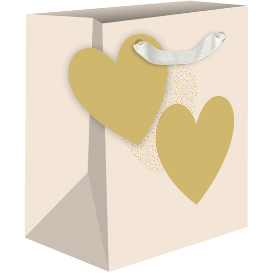 AB PICTURA small gift bags with two heart designs, perfect for special occasions, featuring charming paper gift bags.