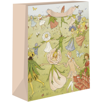 Medium gift bags featuring Dancing Flower Elsa Beskow design by AB PICTURA with colorful floral illustrations.