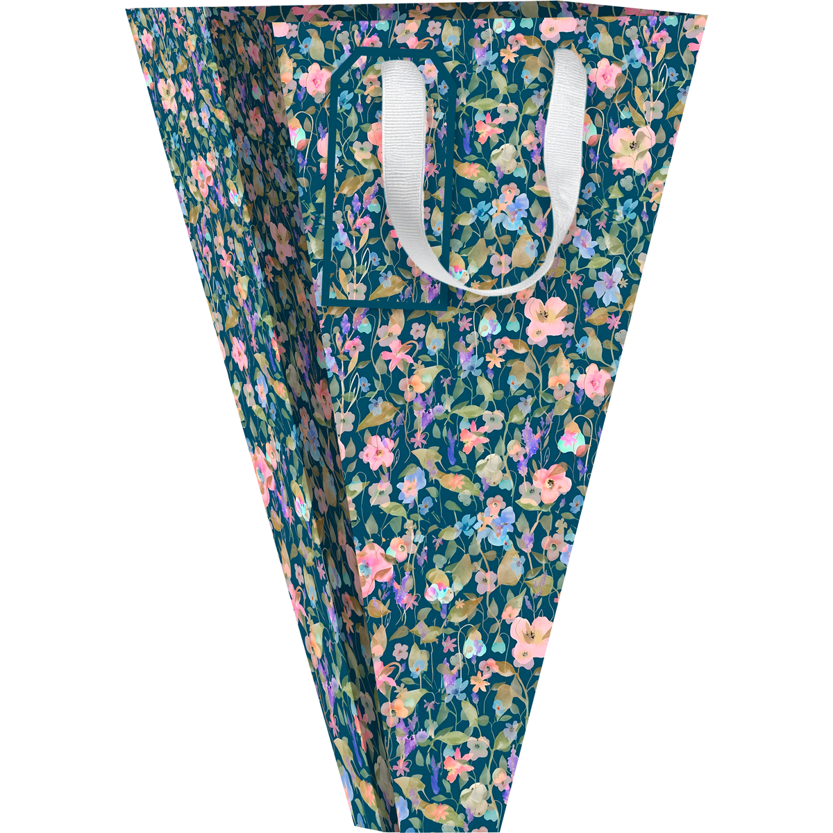Medium AB PICTURA gift bag with bouquet flower design, perfect for gift wrapping and presenting special occasions.