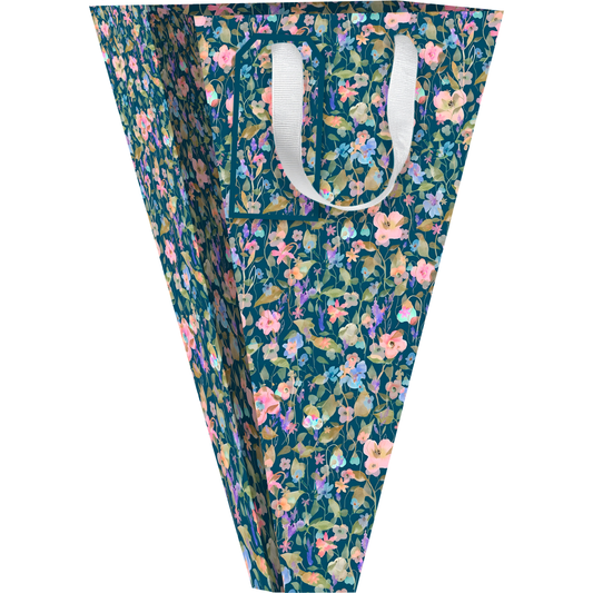 Medium AB PICTURA gift bag with bouquet flower design, perfect for gift wrapping and presenting special occasions.