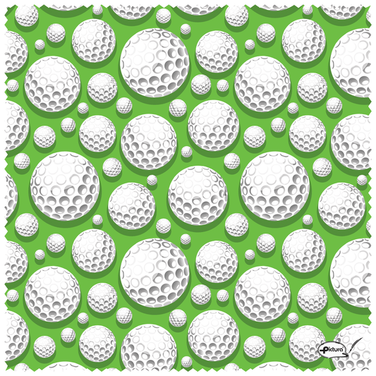 Pictura Smart Cloth for golf balls, a soft cleaning cloth designed to easily clean and maintain golf ball surfaces.