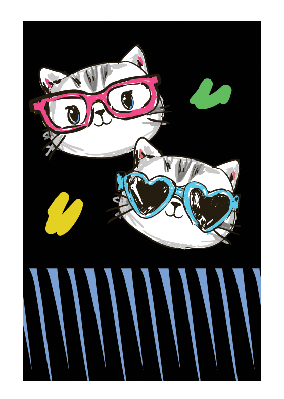 Smart Cloth - Sunglasses Cat