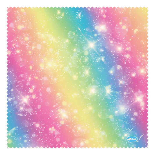Pictura Cat Rainbow Smart Cloth displaying colorful, soft fabric designed for pet grooming or cleaning purposes.