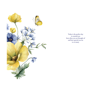 Butterfly Bouquet Birthday Card