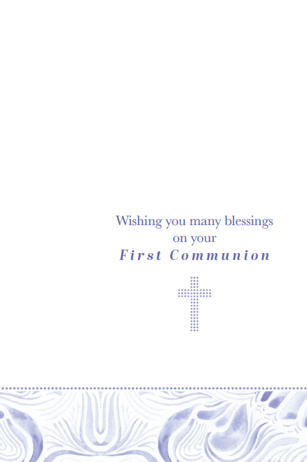 Patterned Cross Communion Money Card