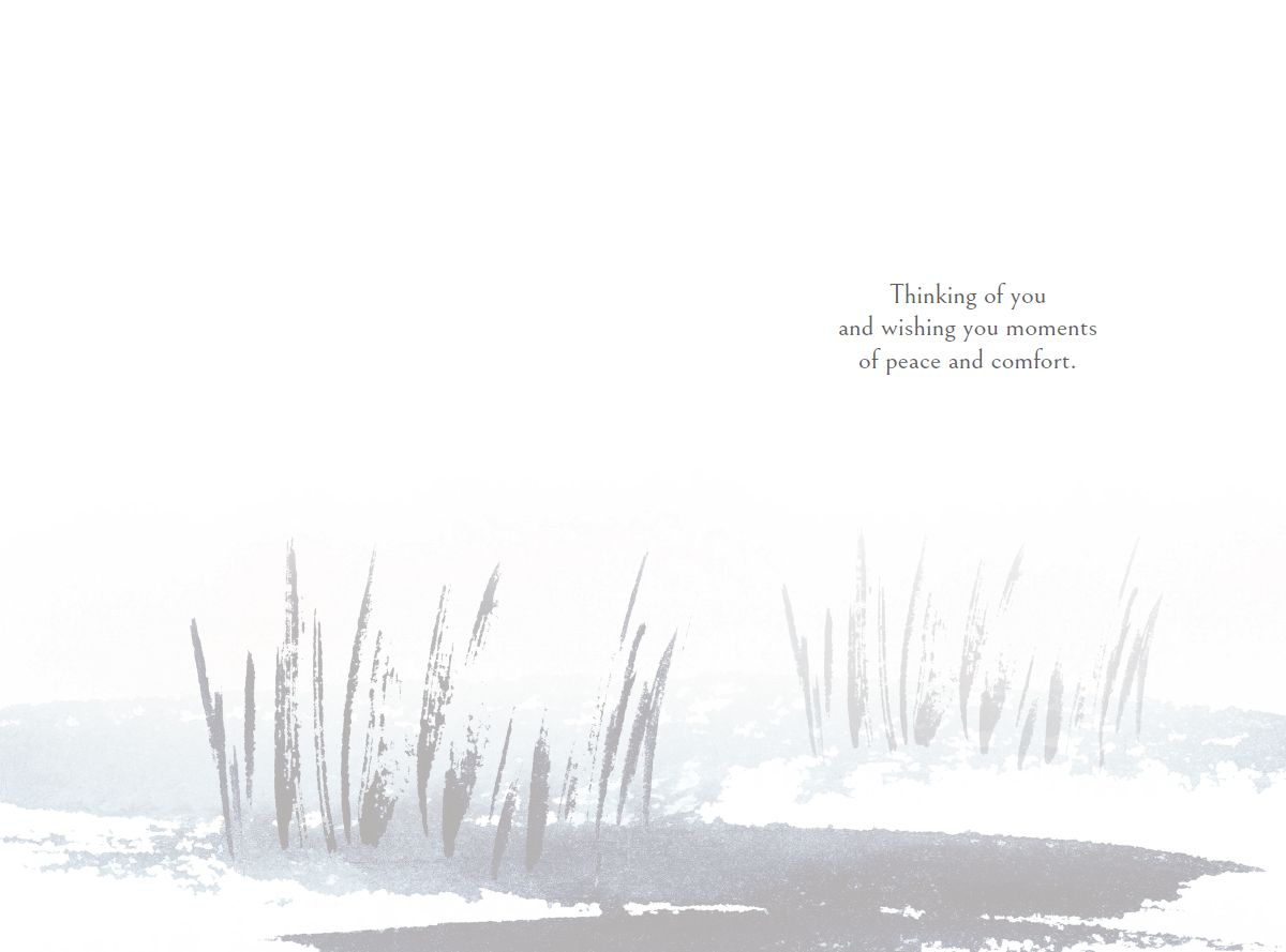 Birds Over Lake Sympathy Card