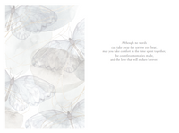 Butterfly Collage Sympathy Card Wife