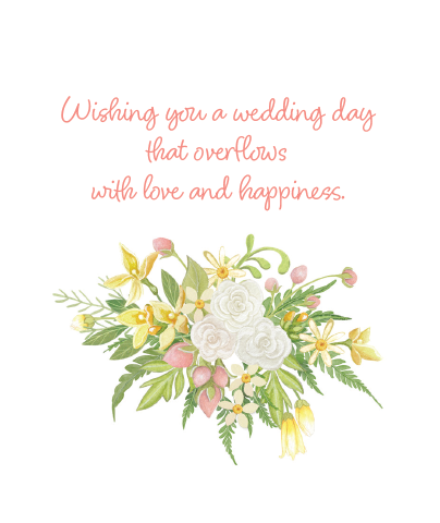 Fountain Wedding Cards Sienna's Garden
