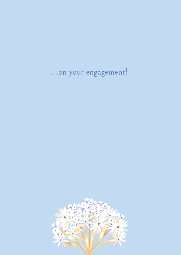 Floral Ring Engagement Card
