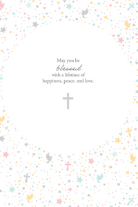 Tiny Cross Christening Card