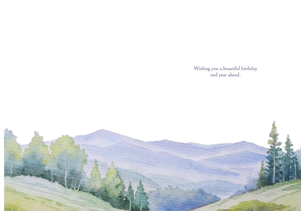 Floral Path Birthday Card