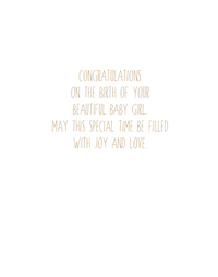 Mobile Baby Girl Card Sara Miller