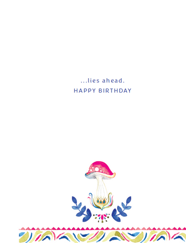 Mushroom Birthday Card