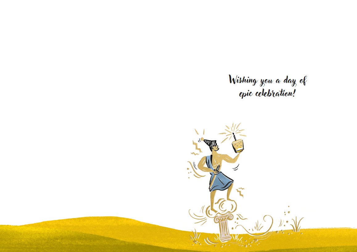 Pictura Legend Birthday Card for Him, everyday greeting card with celebratory design and bold text for special occasions