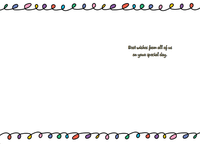 Pictura Circle of Faces birthday card featuring a colorful design with multiple illustrated faces for celebratory occasions.