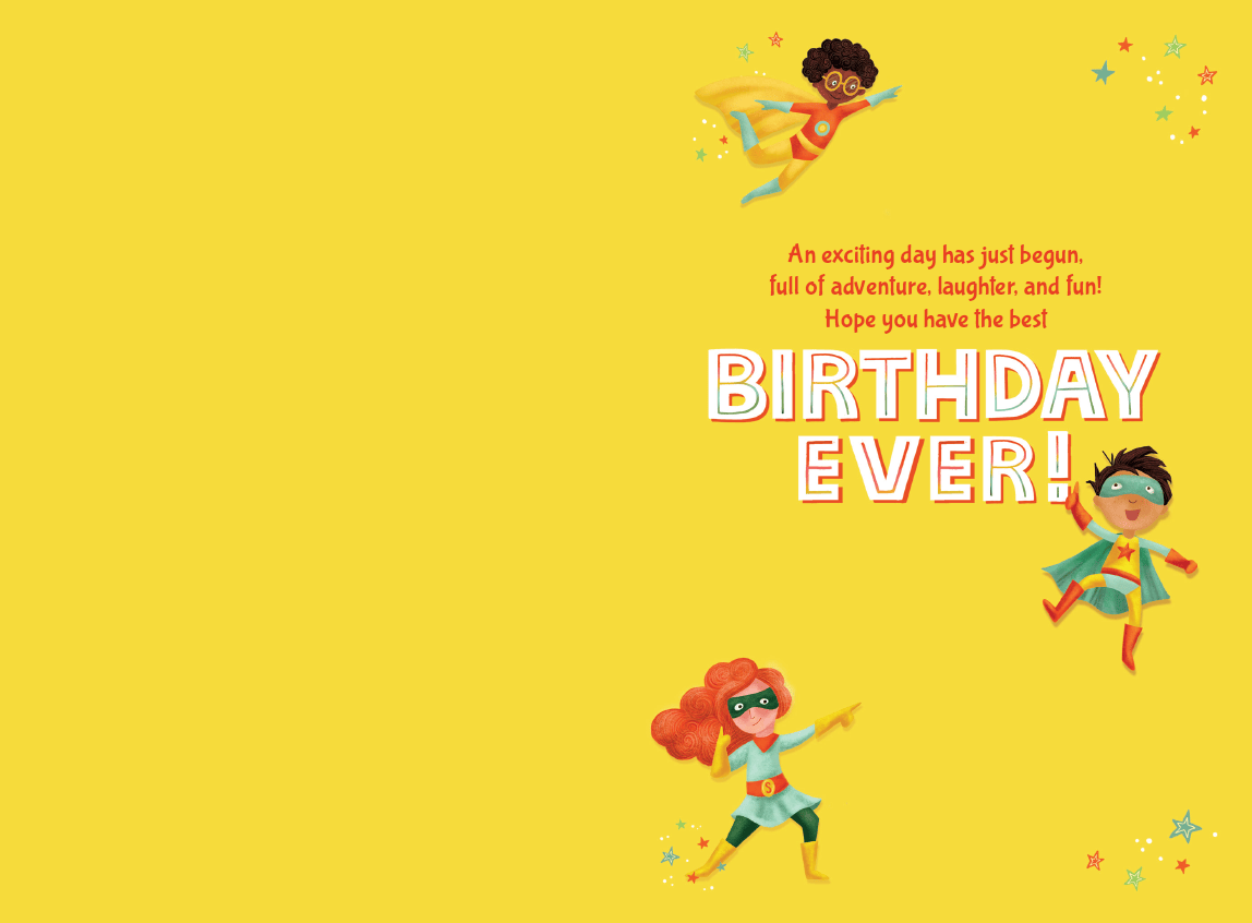 Super Birthday card from Pictura, colorful greeting card with birthday message and festive design for everyday celebrations.