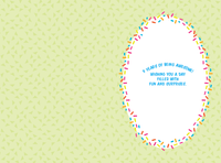 Pictura 9th Cake Birthday Card from the Everyday Cards collection with colorful cake illustration and festive design.