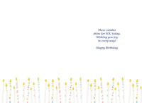 Pictura 80th birthday card featuring candles and celebratory design, perfect for special milestone greetings.