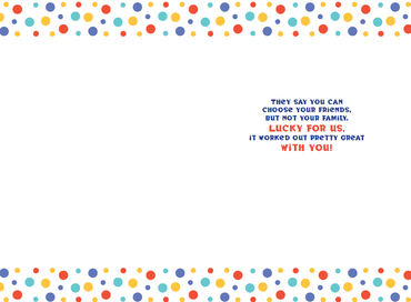 Pictura birthday card featuring colorful "Birthday Letters" design for brother-in-law, ideal for everyday celebration messages.
