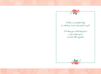 Pictura Best Wishes Wedding Card featuring elegant floral design, ideal for celebrating marriages and special occasions.