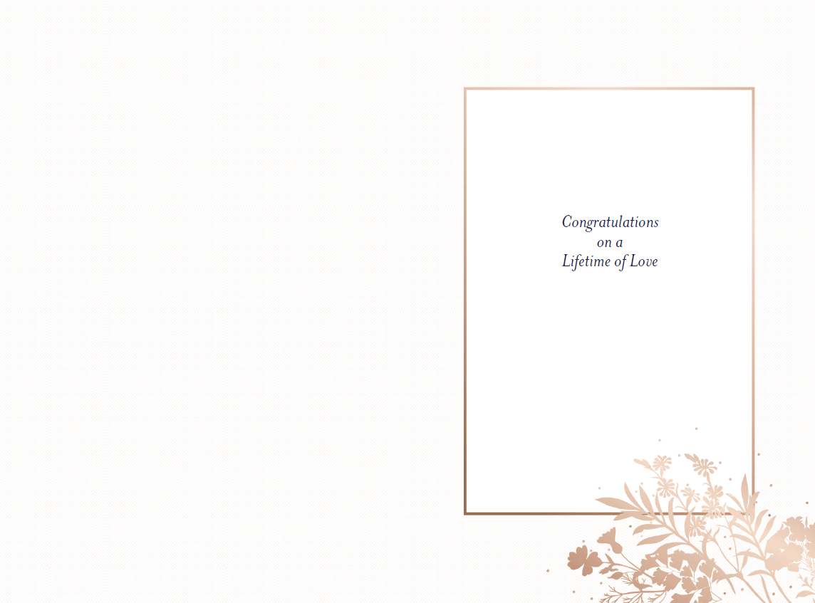 Pictura ornate frame wedding card with elegant floral design and intricate gold accents, ideal for special occasions and wedding invitations.