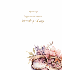 Pictura wedding band wedding card featuring elegant design for special occasions, suitable as an everyday card for celebrating love.