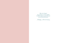 Pictura Romance Books anniversary card featuring elegant floral design and heartfelt message for special occasions.
