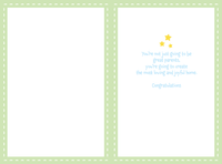 Moon Bear Baby Card from Pictura, a charming everyday greeting card featuring a cute moon and bear illustration.