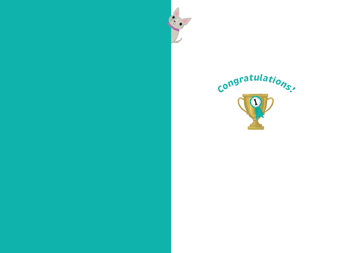 Pictura You're The Best Congratulations Card from the Everyday Cards collection, featuring colorful design and celebratory message.