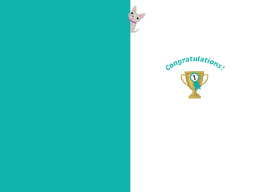 Pictura You're The Best Congratulations Card from the Everyday Cards collection, featuring colorful design and celebratory message.