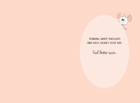 Pictura Teacup Mice Get Well Card from all, featuring cute mouse illustrations on an everyday greeting card.