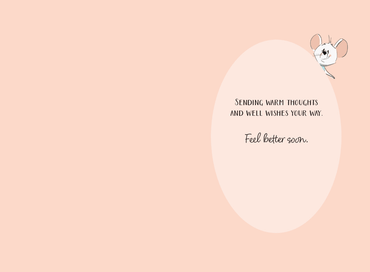 Pictura Teacup Mice Get Well Card from all, featuring cute mouse illustrations on an everyday greeting card.