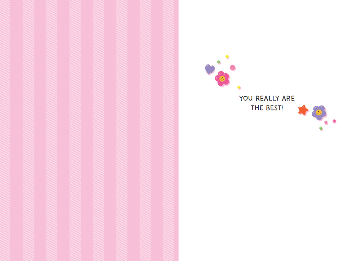 Colorful Friendship Beads Birthday Card by Cardmore featuring vibrant bead illustrations and cheerful birthday greeting.