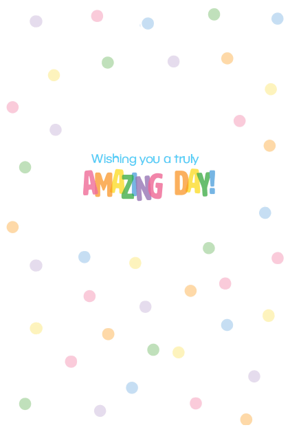 Celebrate Balloon Birthday Card with colorful confetti from Pictura, featuring festive balloon illustrations on a cheerful greeting card.