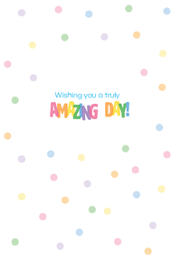 Celebrate Balloon Birthday Card with colorful confetti from Pictura, featuring festive balloon illustrations on a cheerful greeting card.