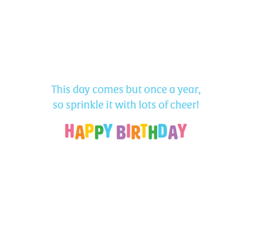 Celebrate Confetti Birthday Card by Pictura featuring colorful confetti design on an everyday greeting card.