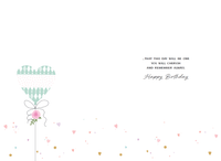 Colorful birthday card featuring a "Best Wishes" balloon design with wood element accents, by Pictura, from the Everyday Cards collection.