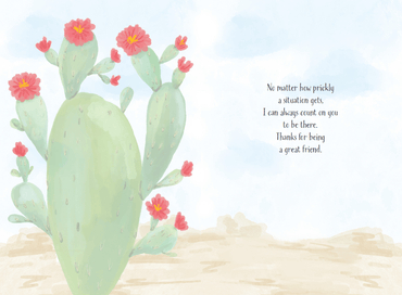 Close-up of a Cardmore Sticking With Me Friendship Card featuring heartfelt design and colorful lettering for everyday friendship.