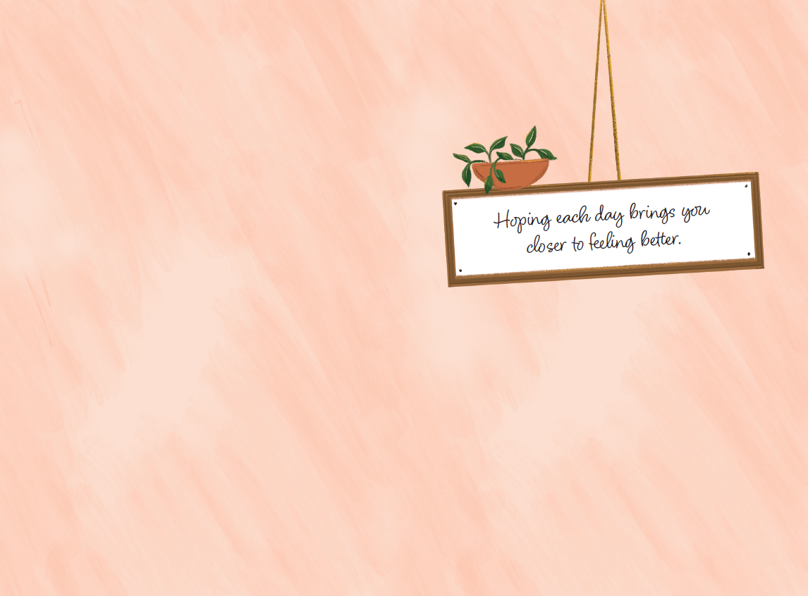 Get Well Florist card by Cardmore featuring colorful floral design, ideal for sending cheerful get well wishes.