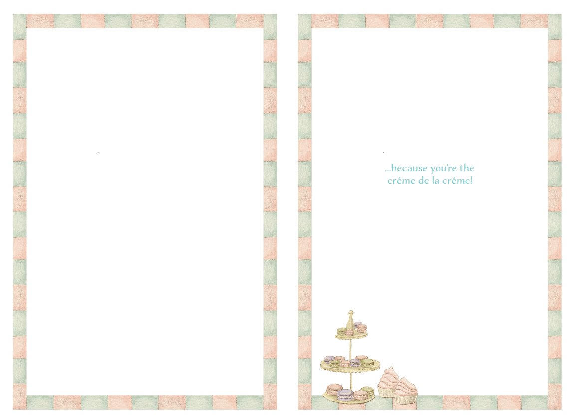 Colorful dessert stand birthday card by Cardmore featuring festive illustrations, perfect for celebrating special occasions.