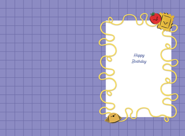 Endless Pastabilities birthday card by Cardmore featuring colorful pasta shapes and playful typography for everyday celebrations.