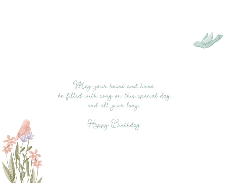 Birdhouses birthday card from Cardmore featuring colorful birdhouse illustrations, suitable for everyday greeting card needs.
