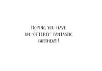 Pictura Otter Birthday Card Lenticular featuring an animated otter celebrating a birthday, perfect for everyday greeting cards.