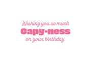 Colorful Ballerina Capybara birthday card with lenticular design from Pictura, featuring a cute capybara dancing on a festive background.
