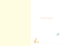Wood Element Baby Card from Cardmore featuring natural wood design, perfect for everyday greeting cards for new babies.