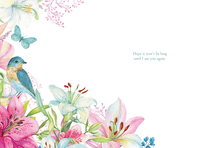 Bird Miss You friendship card by Cardmore, featuring a charming illustration of birds, perfect for expressing your feelings.